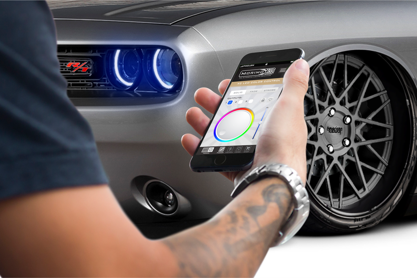 Placas DRL de píxeles de perfil: Dodge Challenger 15-17 (juego)