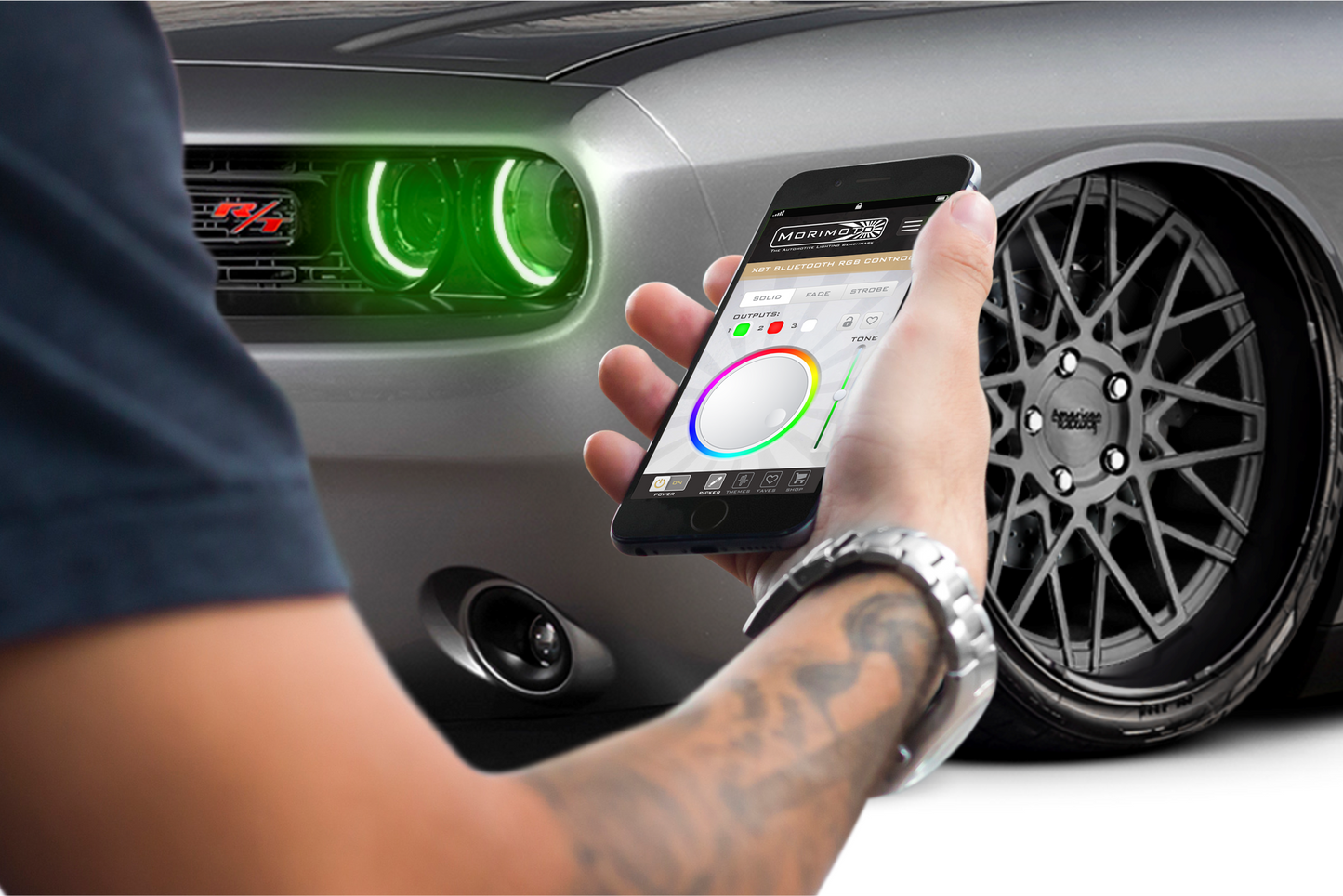 Placas DRL de píxeles de perfil: Dodge Challenger 15-17 (juego)