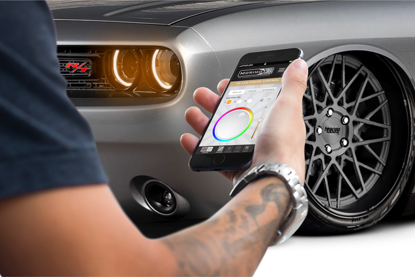 Placas DRL de píxeles de perfil: Dodge Challenger 15-17 (juego)
