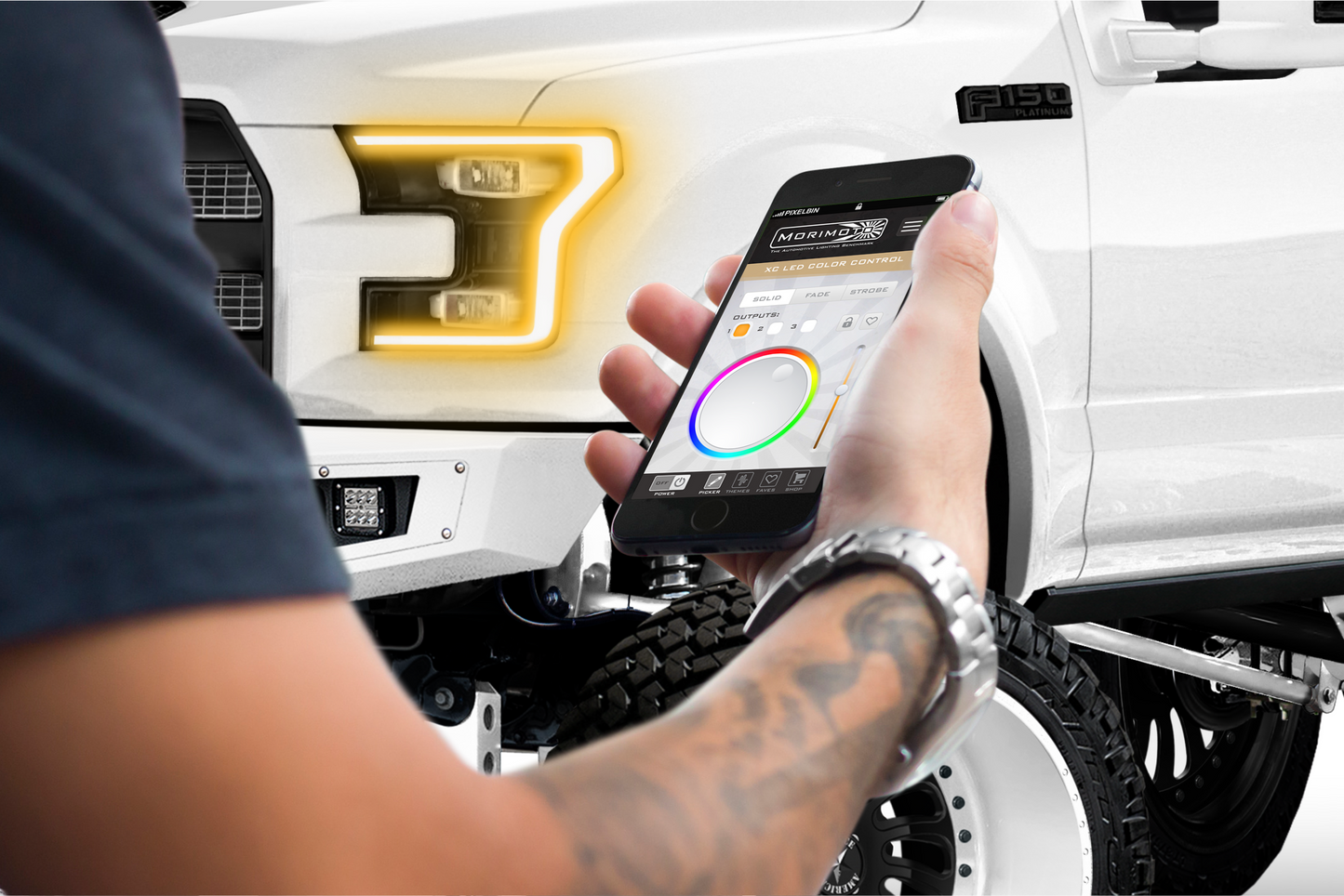 Placas DRL de píxeles de perfil: Ford F150 15-17 (juego)