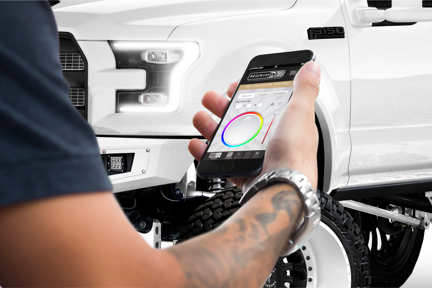 Placas DRL de píxeles de perfil: Ford F150 15-17 (juego)