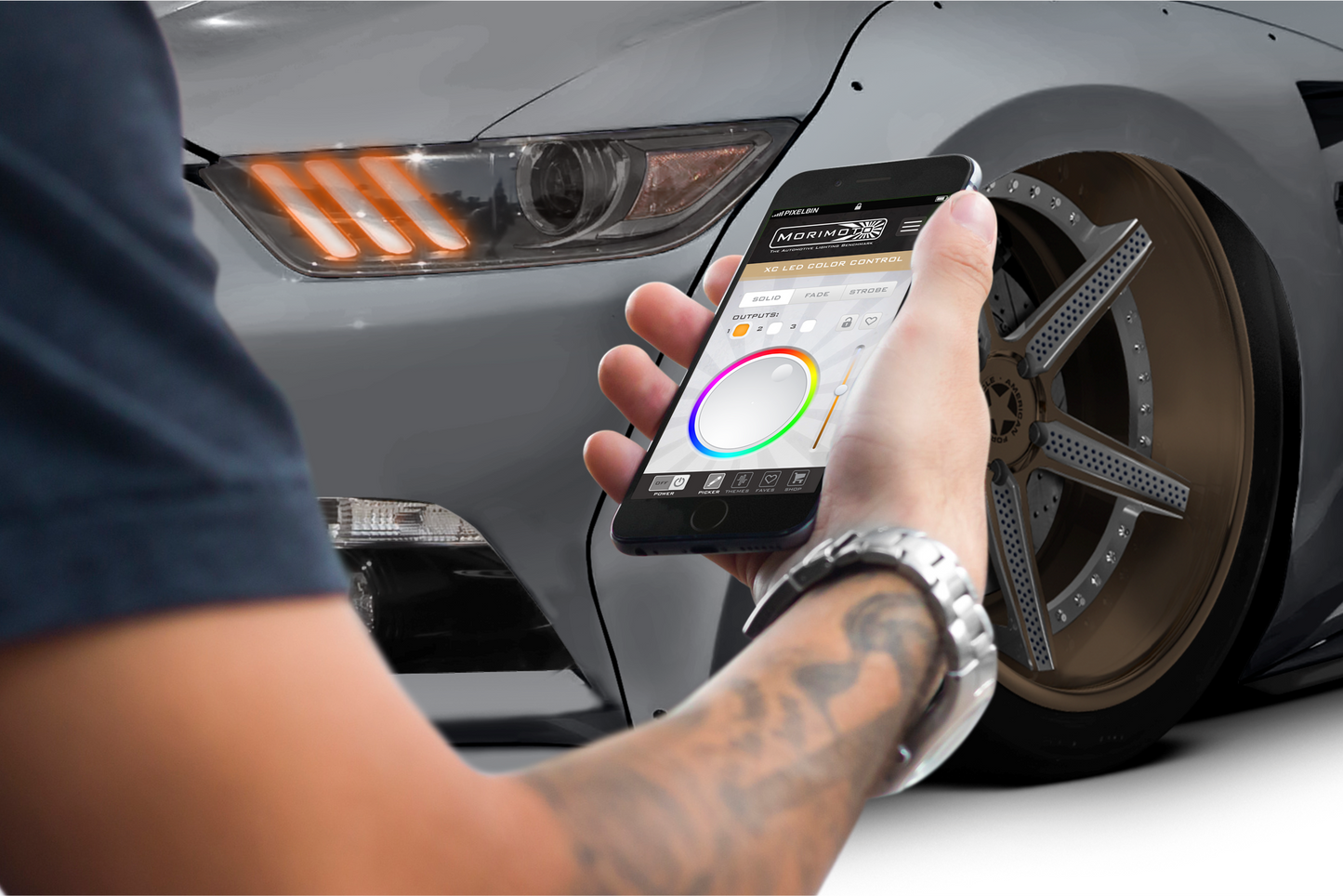 Placas DRL de píxeles de perfil: Ford Mustang 2015+ (juego)