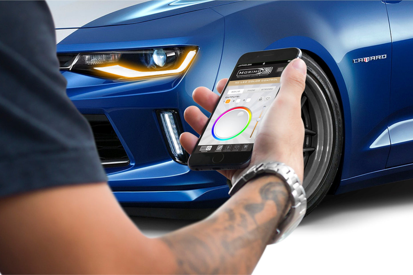 Placas DRL de píxeles de perfil: Chevy Camaro 2016+ (juego)