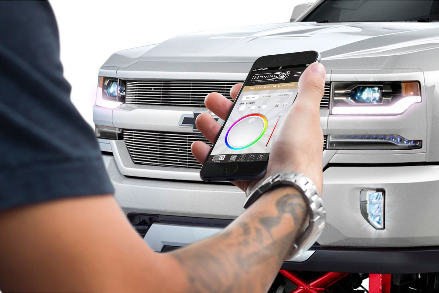 Placas DRL de píxeles de perfil: Chevrolet Silverado 2016+ (juego)