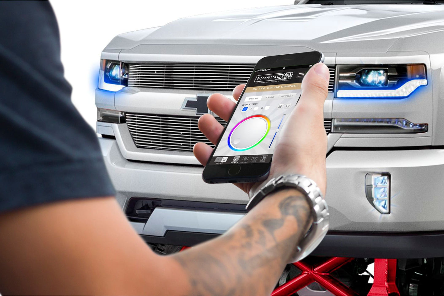 Placas DRL de píxeles de perfil: Chevrolet Silverado 2016+ (juego)