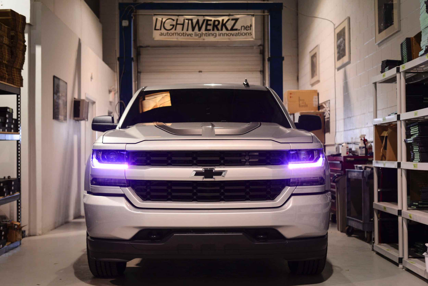 Placas DRL de píxeles de perfil: Chevrolet Silverado 2016+ (juego)