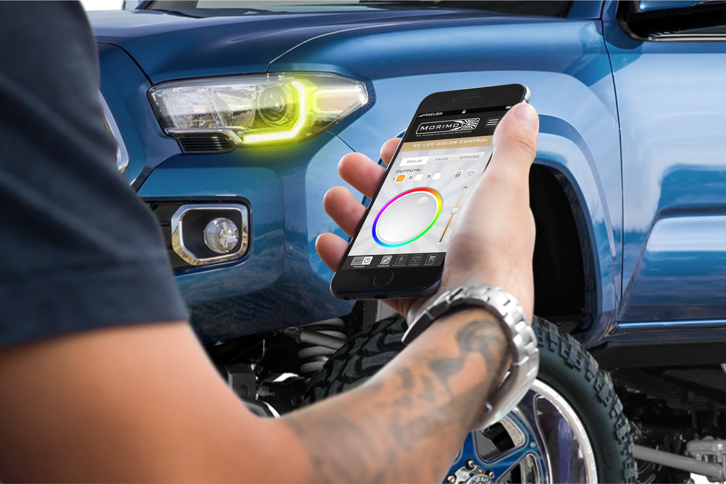 Placas DRL de píxeles de perfil: Toyota Tacoma 16-19 (juego)