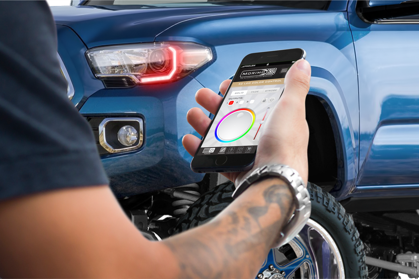 Placas DRL de píxeles de perfil: Toyota Tacoma 16-19 (juego)