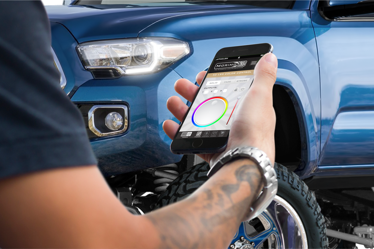 Placas DRL de píxeles de perfil: Toyota Tacoma 16-19 (juego)
