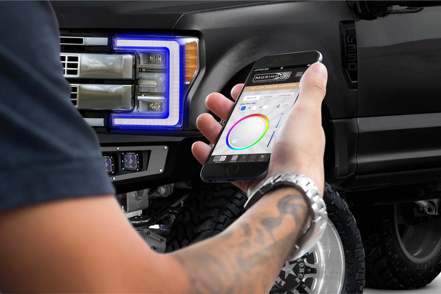 Placas DRL de píxeles de perfil: Ford Superduty 17+ (juego)