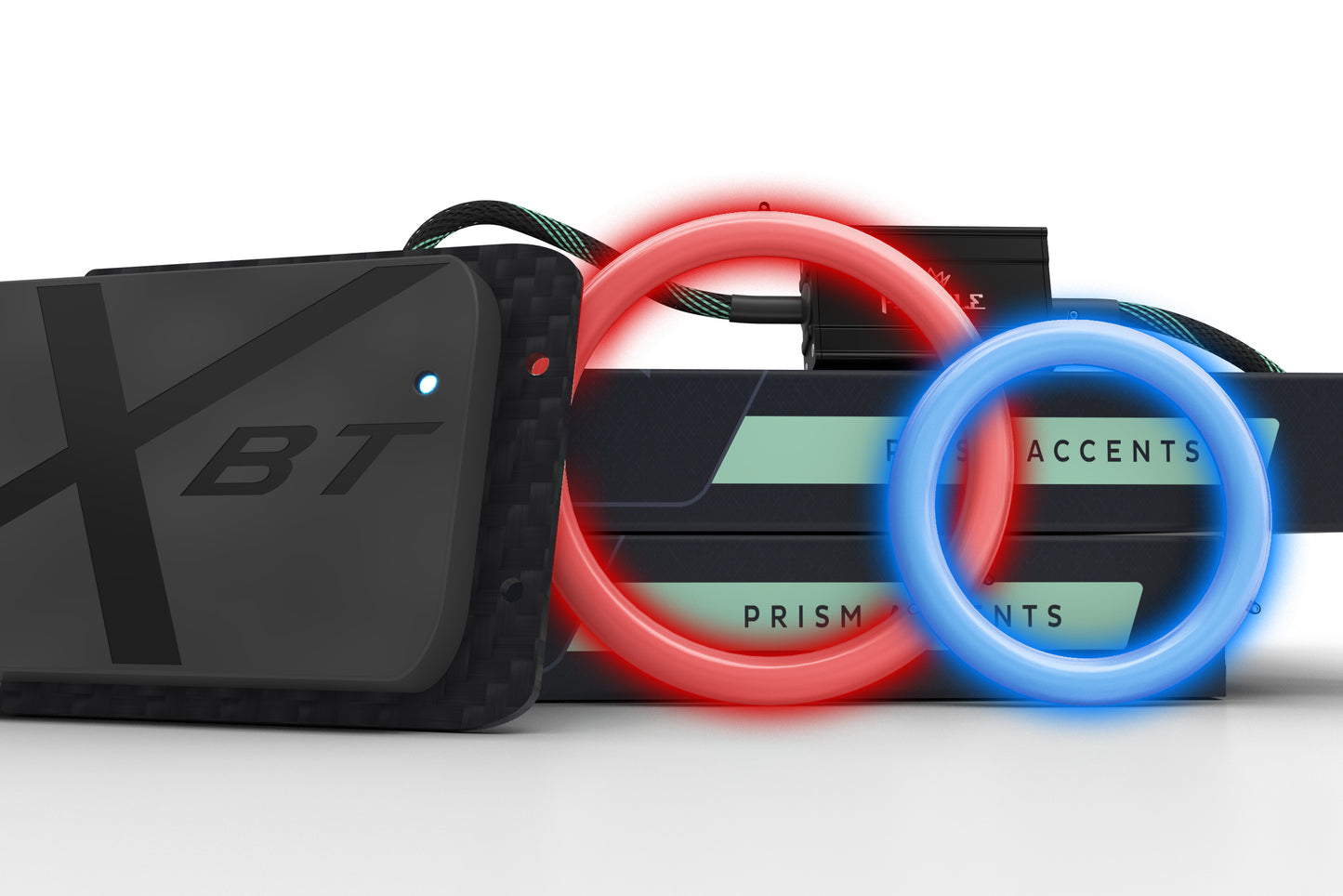 60 mm: perfil prismático Halo con controlador (RGB)