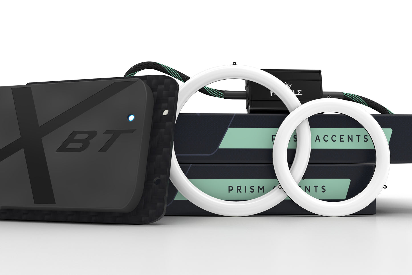 100 mm: Halo de prisma de perfil con controlador (RGB)