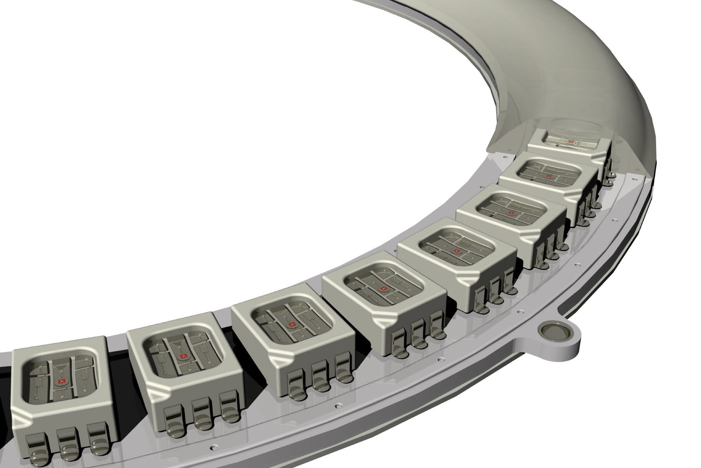 105 mm: Profilprisma-Halo mit Treiber (RGB)