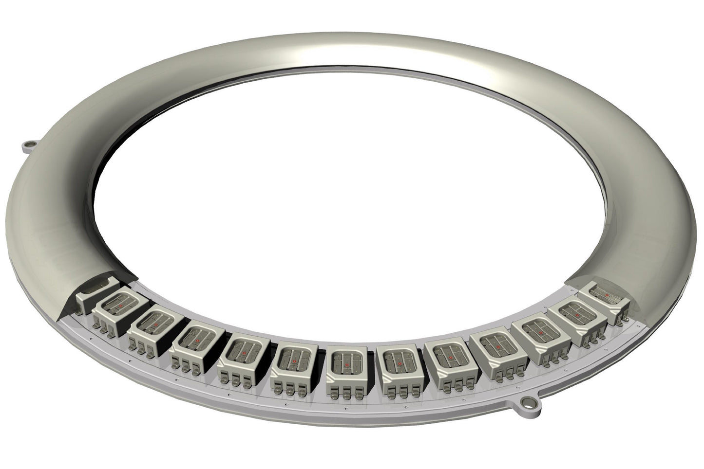 100 mm: Halo de prisma de perfil con controlador (RGB)