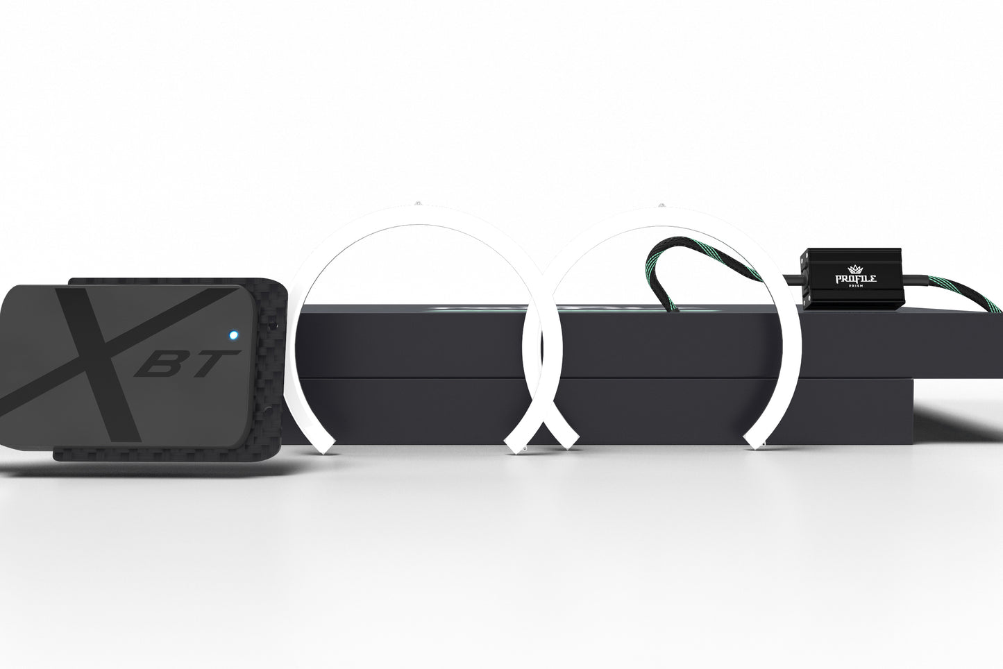 110 mm FC: Perfil Prisma Halo con controlador (RGB)