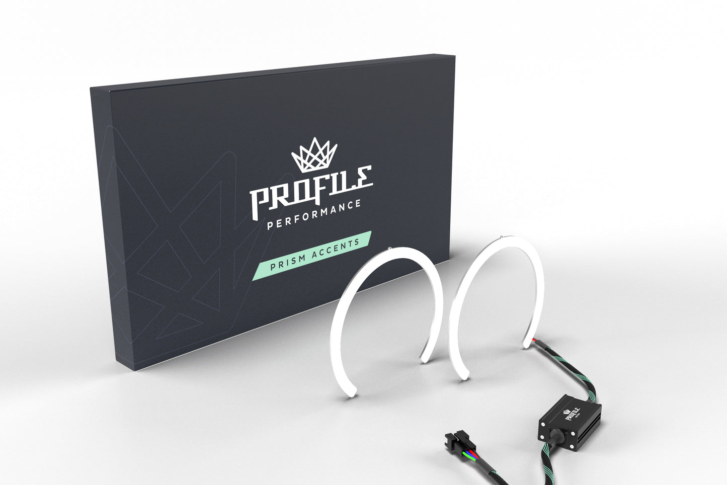 110 mm FC: Perfil Prisma Halo con controlador (RGB)