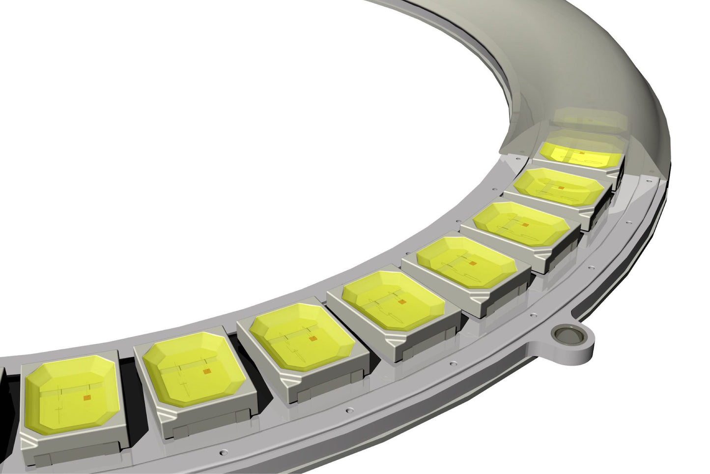 110 mm: Anillo de pivote de perfil con controlador (conmutación)