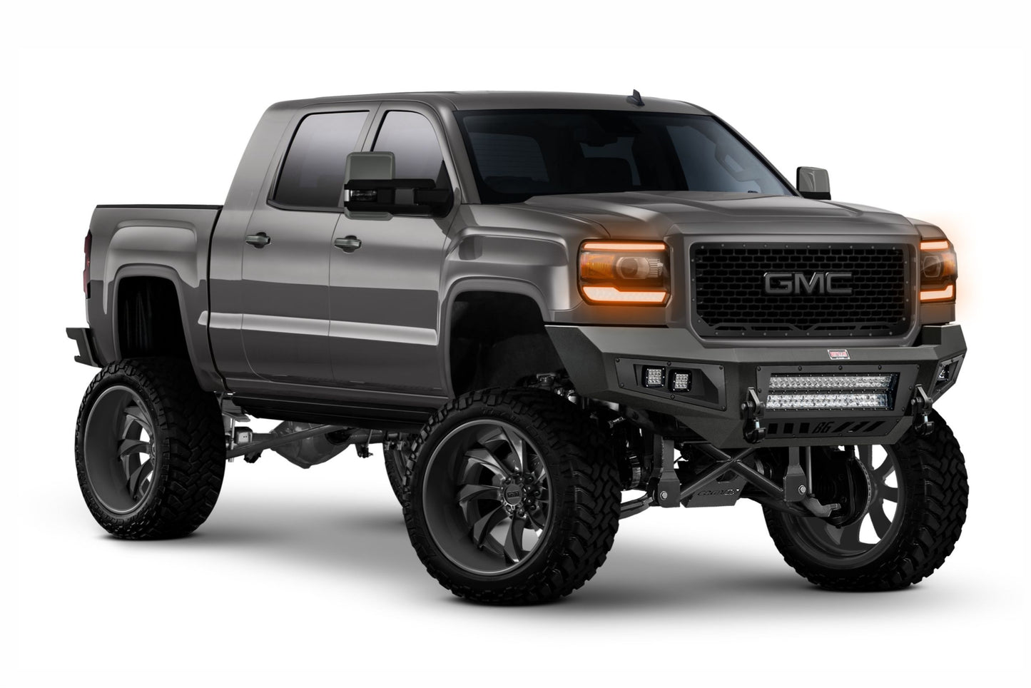 Placas de dirección de pivote de perfil: GMC Sierra (15-18) (juego)