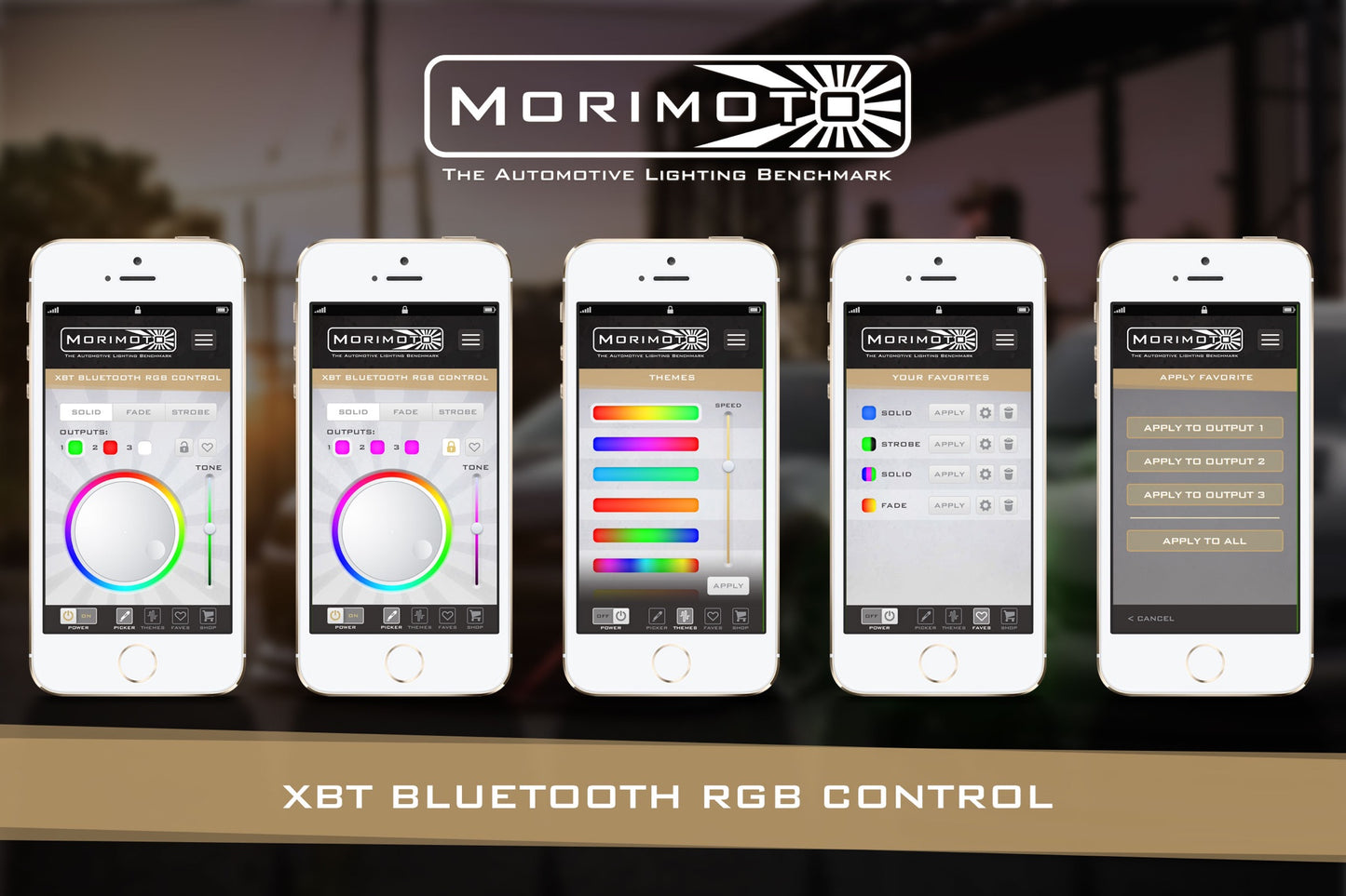 RGBW-Controller: Morimoto XBT (1x5 / 2x4-Draht-Universalstandard)