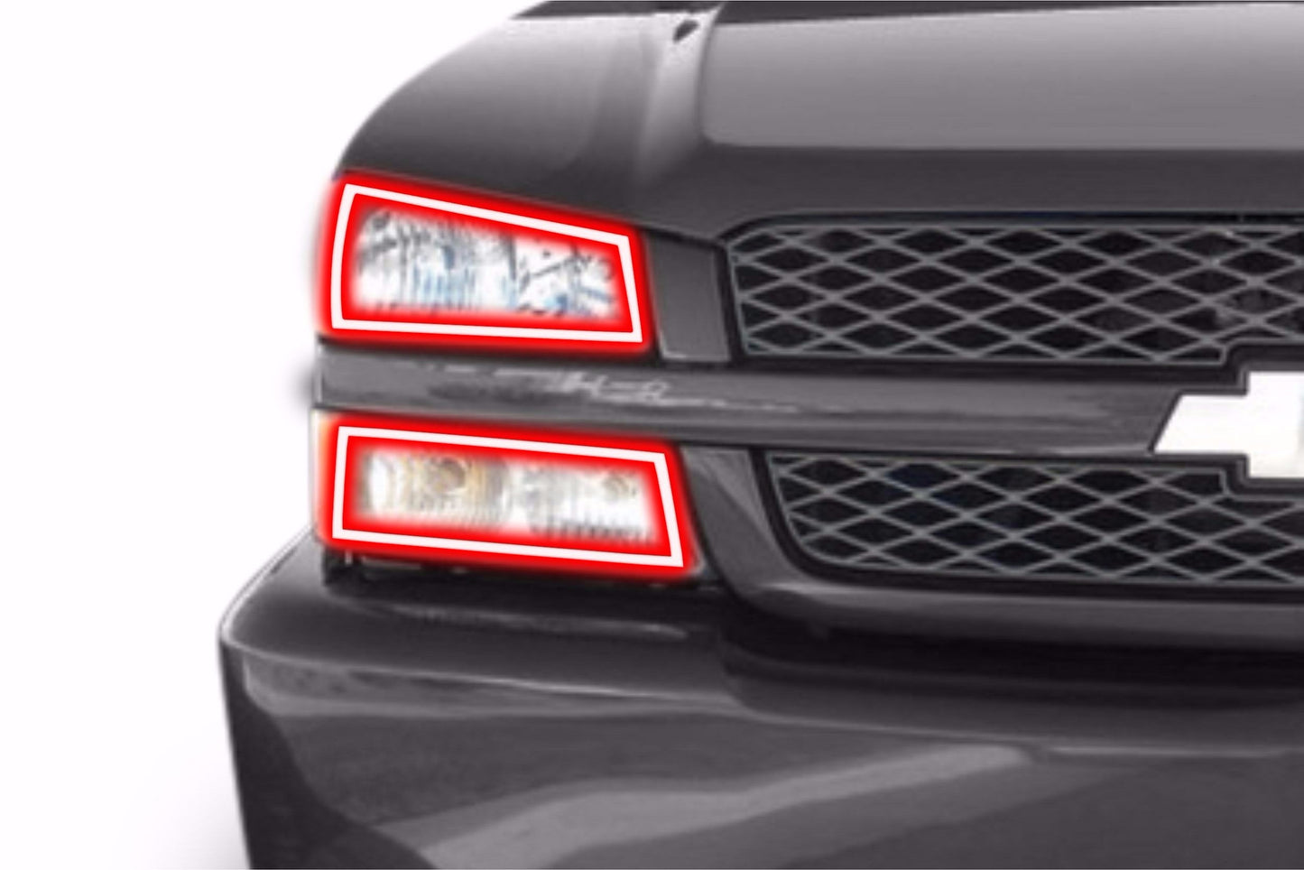 Chevrolet Silverado (03-07) / Avalanche (02-06): Halos de perfil prismáticos (kit)