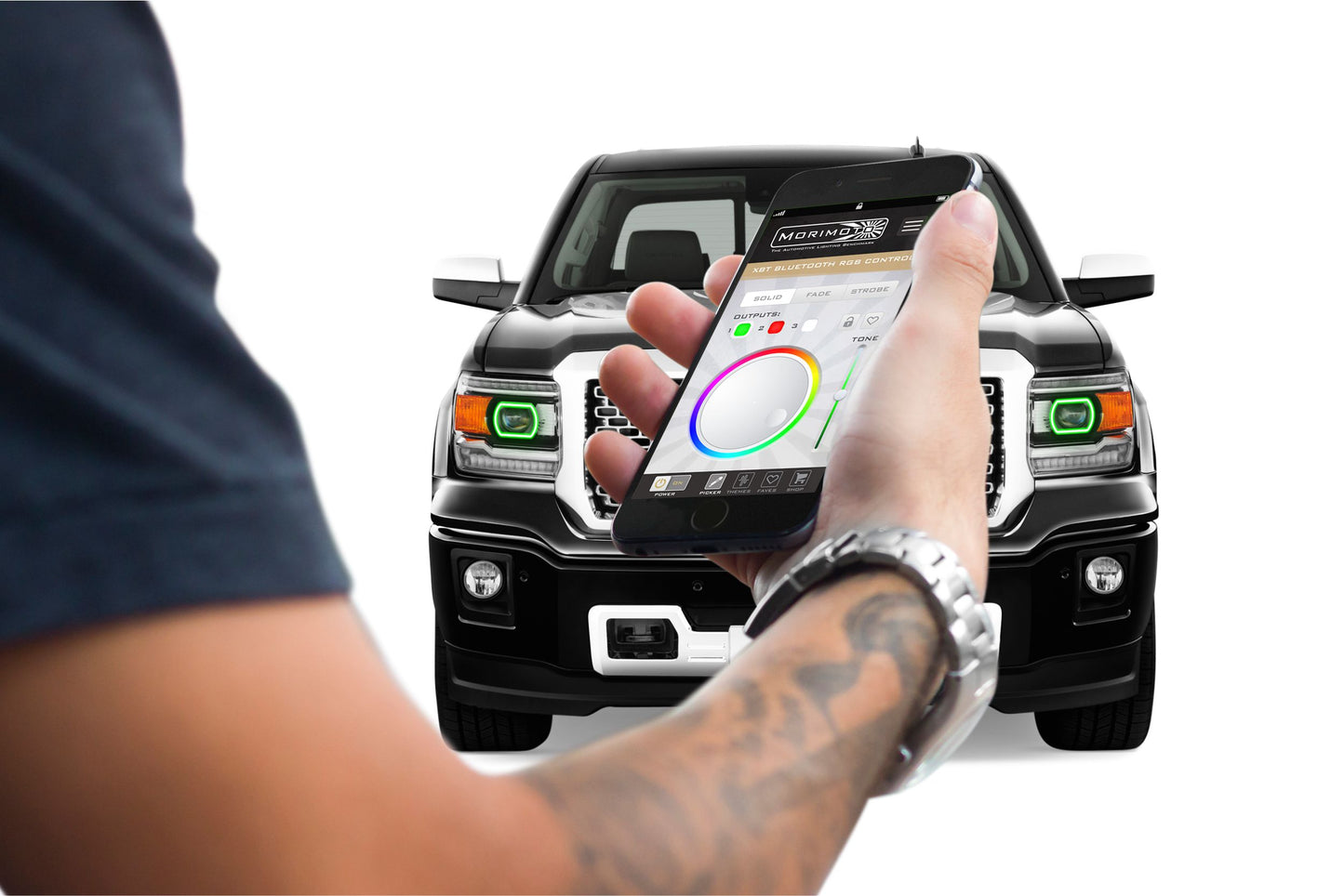 GMC Sierra (14-15): Perfil Prism Halo con controlador