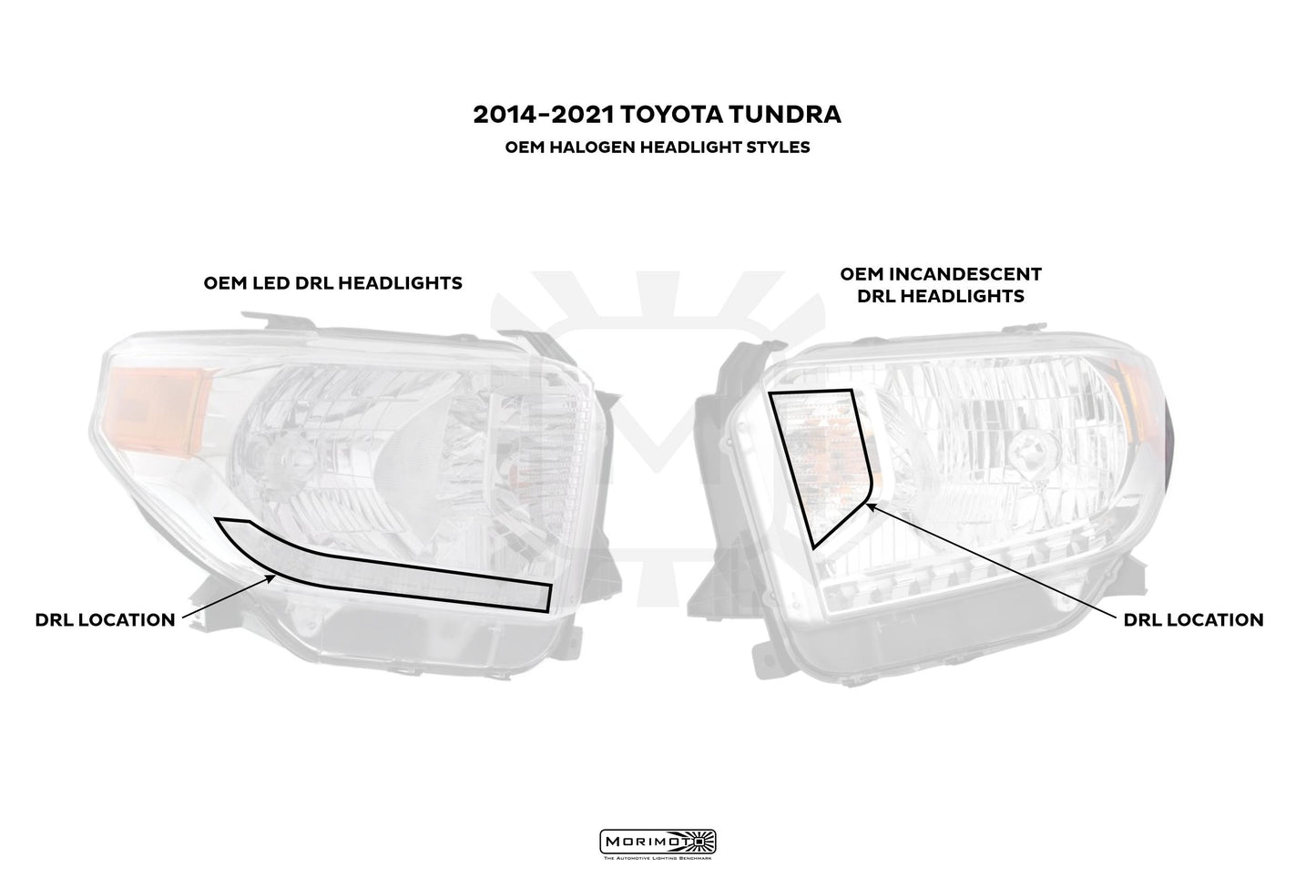 Umrüstkabelbaum: Tundra OEM LED-Scheinwerfer DRL-Adapter (14-19)