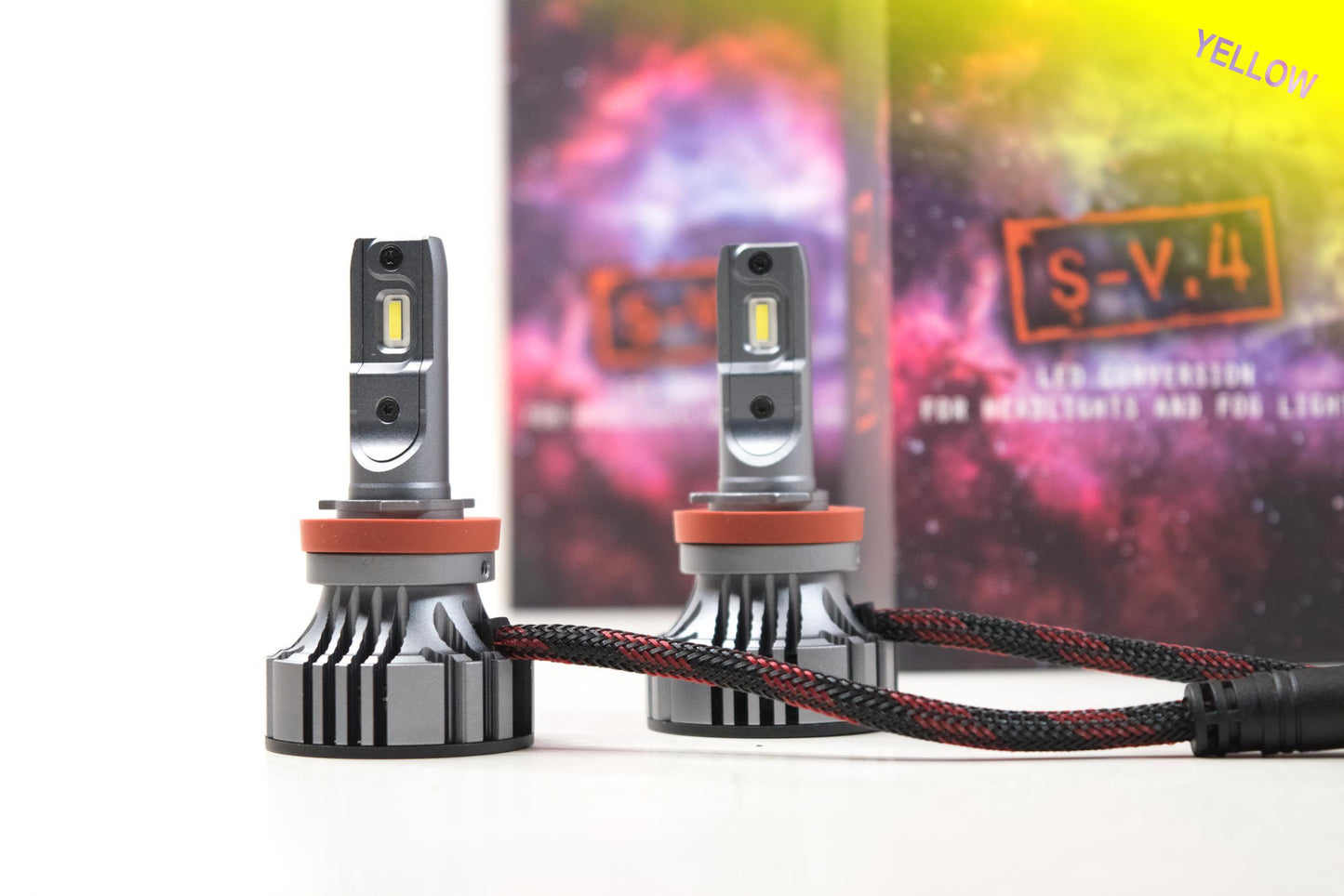 H11/H9/H8: Bombilla LED SV.4 - Amarilla