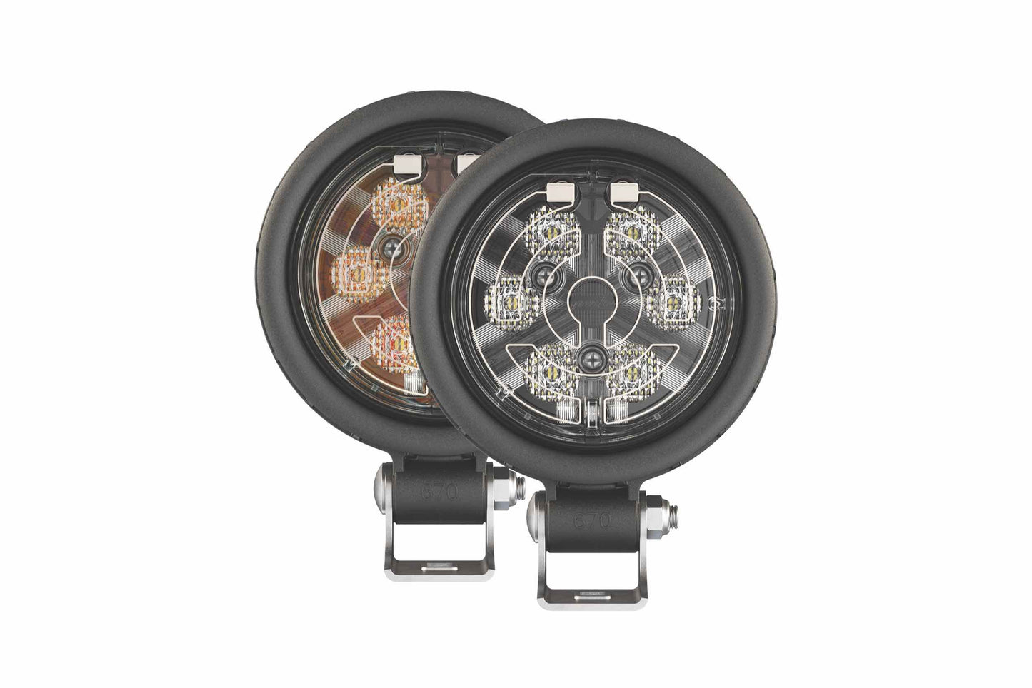 JW Speaker: 670F-12/24V LED Worklamp RED