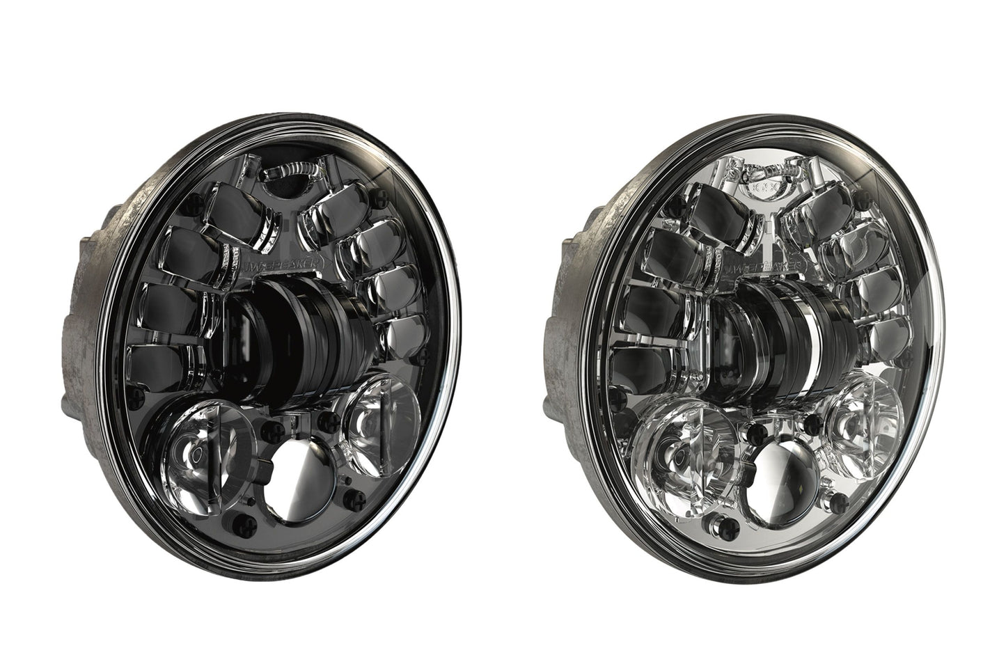 Altavoz JW: faro LED 8690A2-12V (cromado)