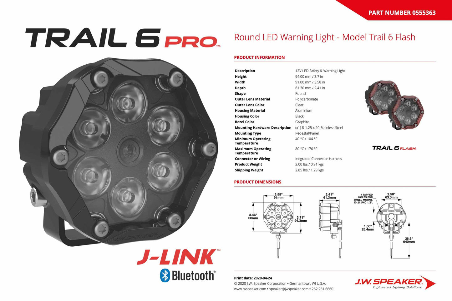 Altavoz JW: TRAIL6 JK TURN Montaje (SET)