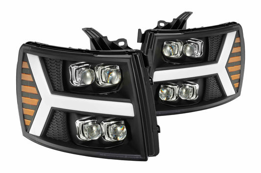 Faros delanteros LED ARex Nova: Chevy Silverado 1500 (07-13) - Cromados (juego)