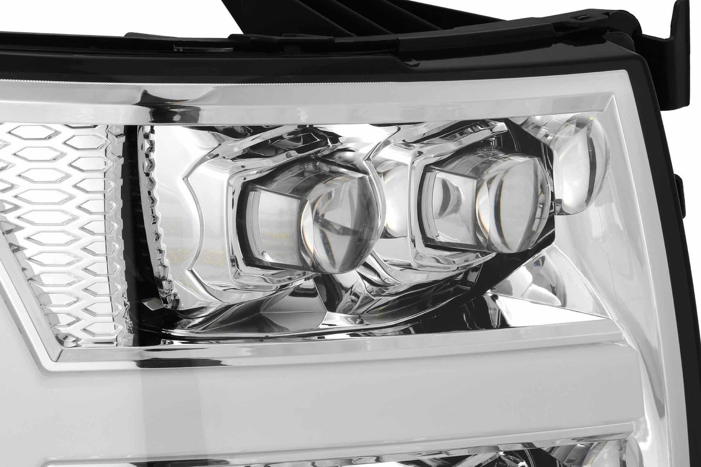 Faros delanteros LED ARex Nova: Chevy Silverado 1500 (07-13) - Negro azabache (juego)