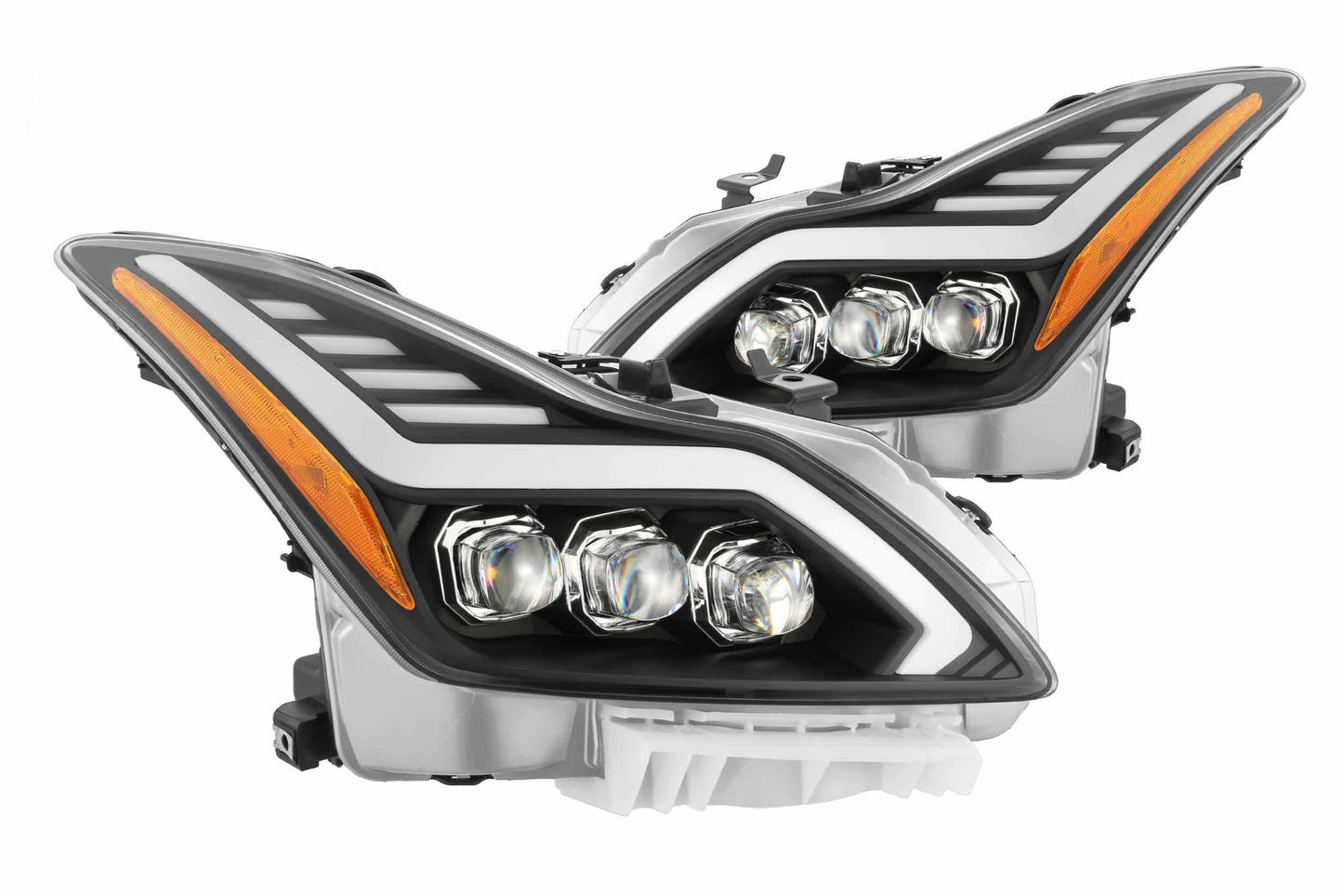 Faros delanteros LED ARex Nova: Infiniti G37 / Q60 (08-15) - Negro brillante (juego)