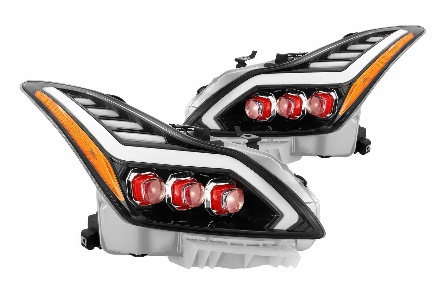 Faros delanteros LED ARex Nova: Infiniti G37 / Q60 (08-15) - Negro brillante (juego)