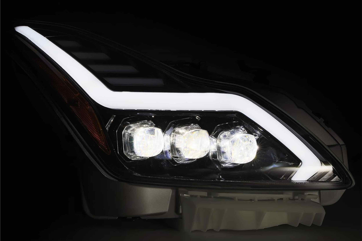 Faros delanteros LED ARex Nova: Infiniti G37 / Q60 (08-15) - Negro mate / Cromado (juego)