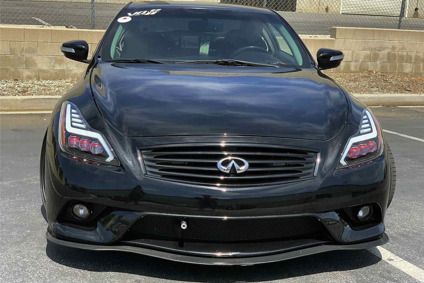 Faros delanteros LED ARex Nova: Infiniti G37 / Q60 (08-15) - Negro mate / Cromado (juego)