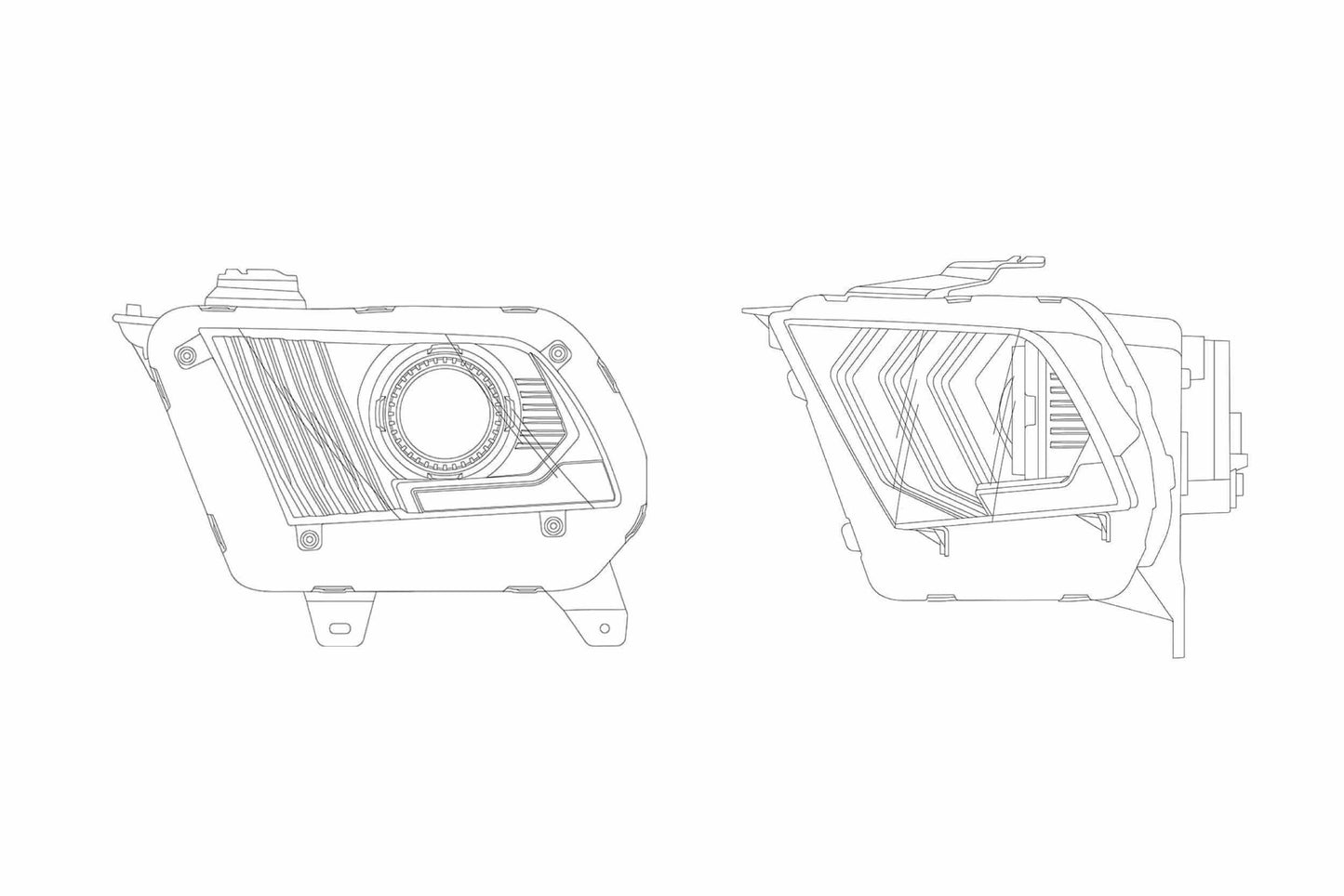 Faros LED ARex Luxx: Ford Mustang (10-12)