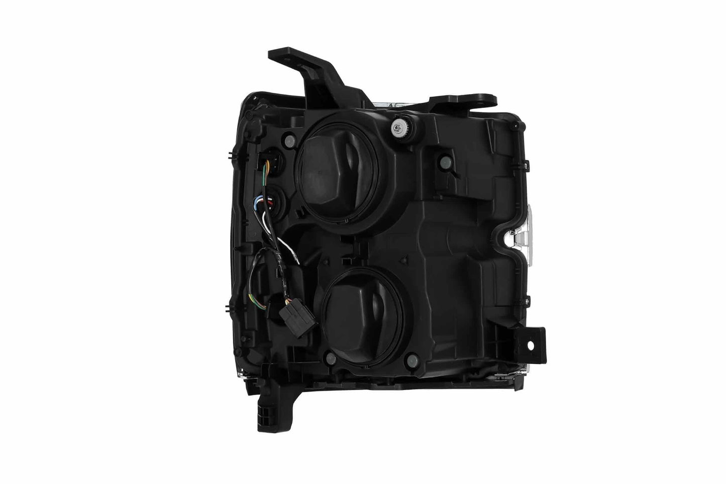 Faros delanteros LED ARex Nova: Chevy Silverado HD (15-19) - Negro azabache con rejilla cromada (juego)