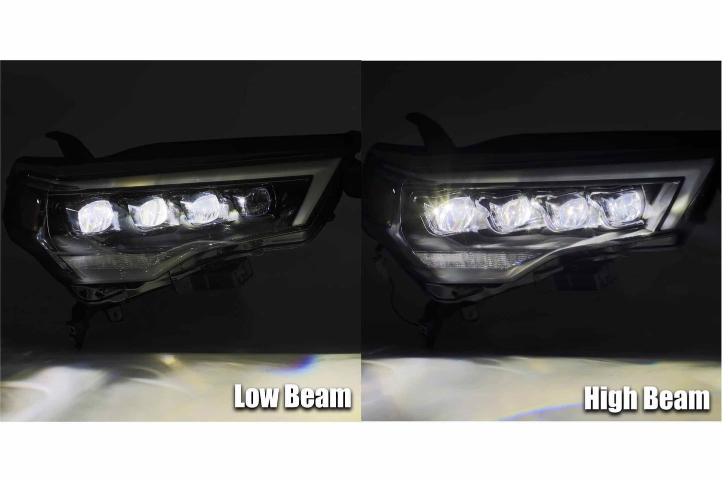 Faros delanteros LED ARex Nova: Toyota 4Runner (14-20) - Alpha-Black (juego)