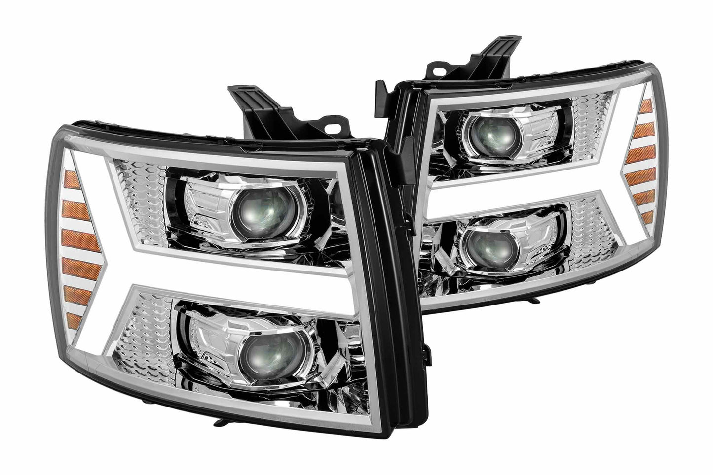 Faros delanteros halógenos ARex Pro: Chevy Silverado 1500 (07-13) - Negro azabache (juego)