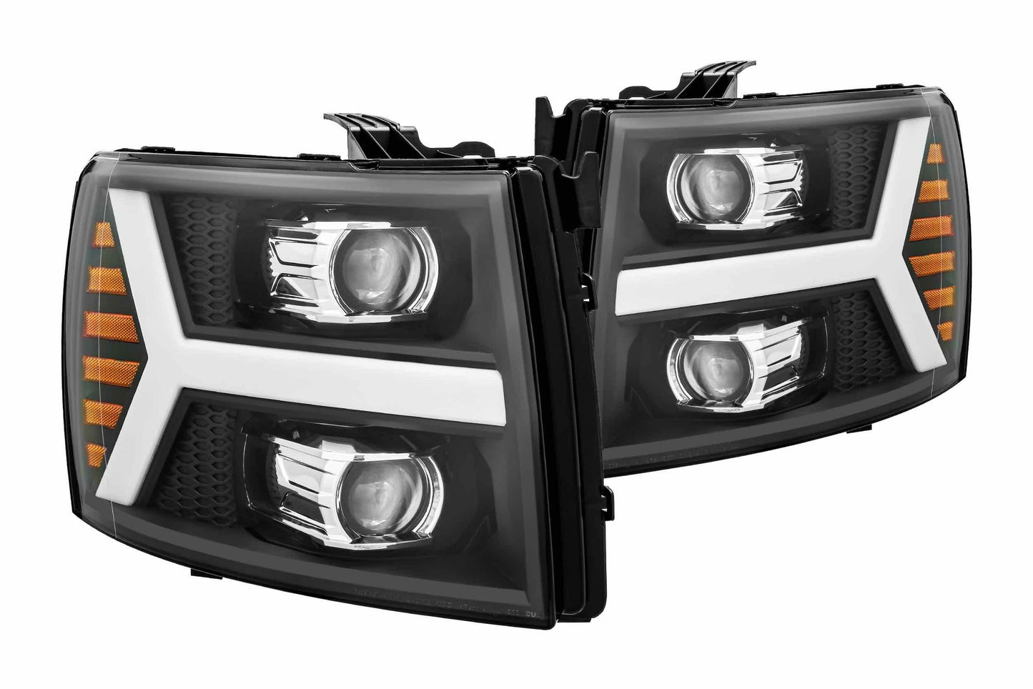 Faros delanteros halógenos ARex Pro: Chevy Silverado 1500 (07-13) - Negro (juego)