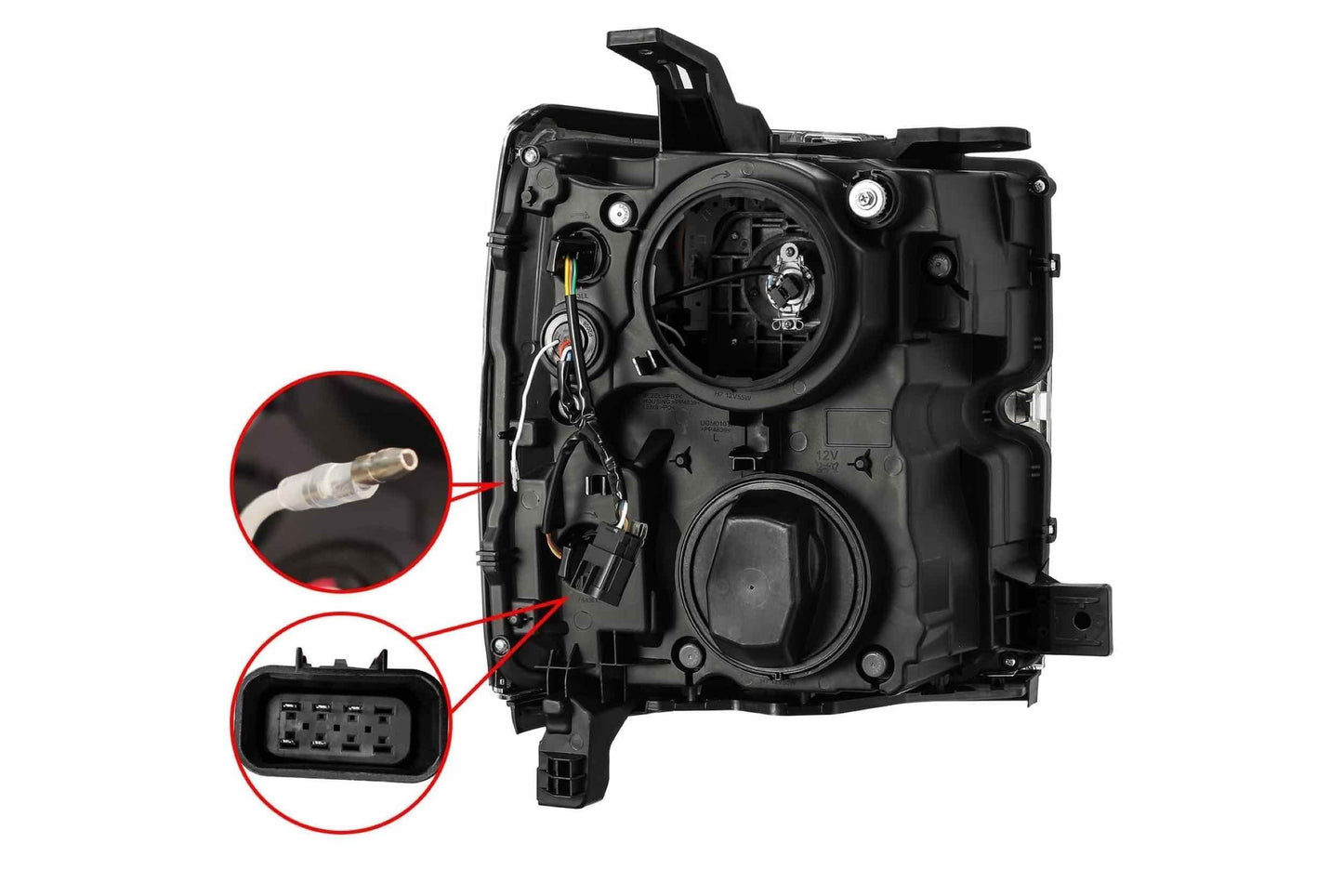 Faros delanteros halógenos ARex Pro: Chevy Silverado HD (15-19) - Cromados (juego)
