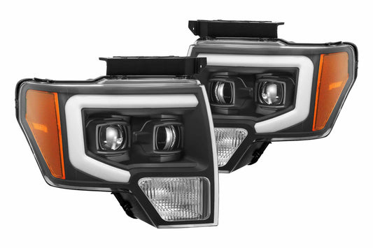 Faros delanteros LED ARex Luxx: Ford F150 (09-14) - Negro azabache (juego)