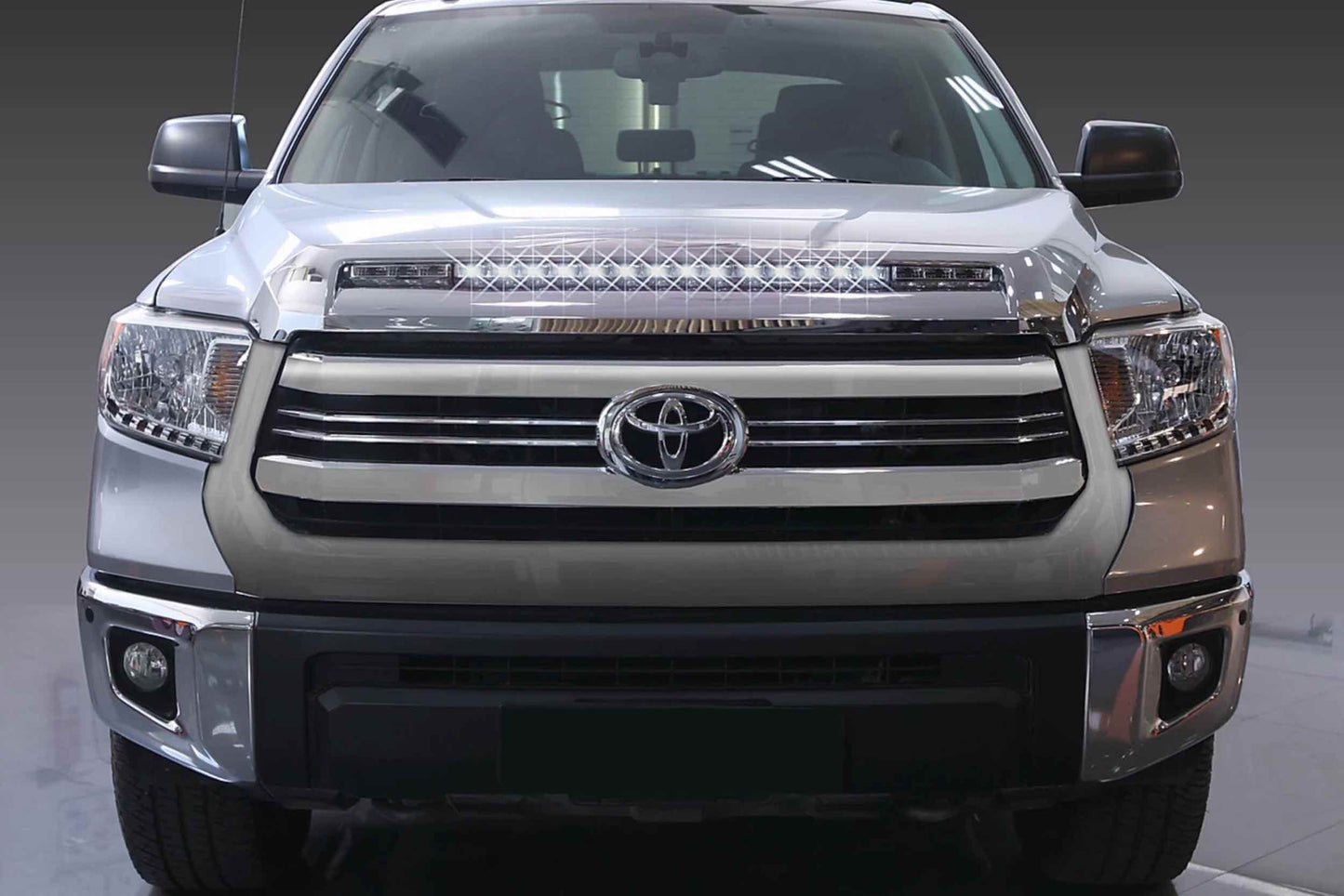 NSV Integration: 2014 - 2021 Toyota Tundra Hood-mount LED Light-Bar System (Complete Kit)