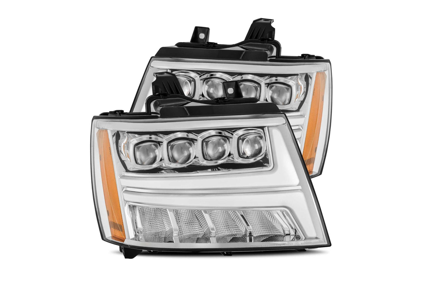 Faros delanteros LED ARex Nova: Chevy Tahoe/Suburban/Avalanche (07-13) - Negro azabache (juego)