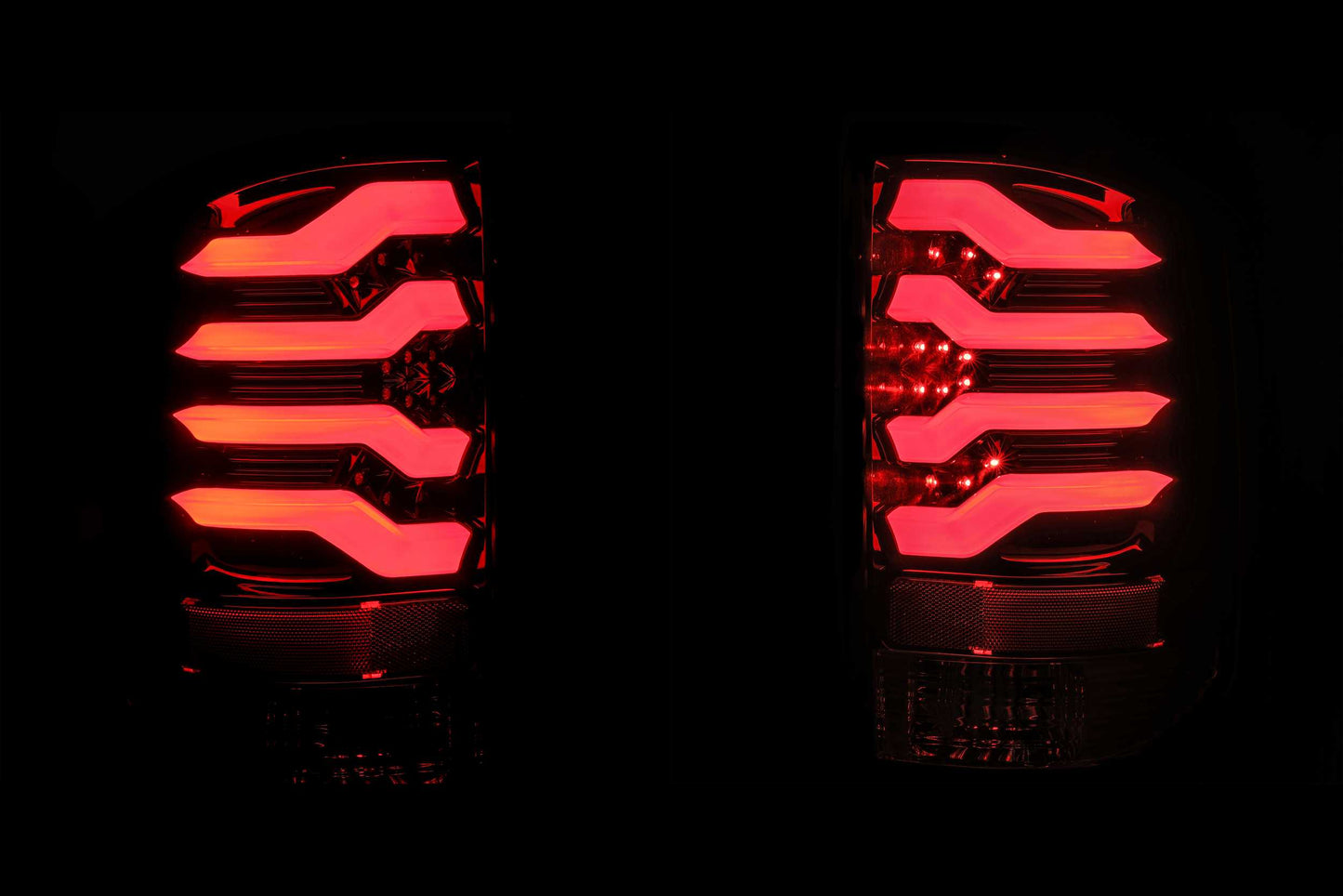 Luces traseras LED ARex Pro: GMC Sierra (14-18) (humo rojo)