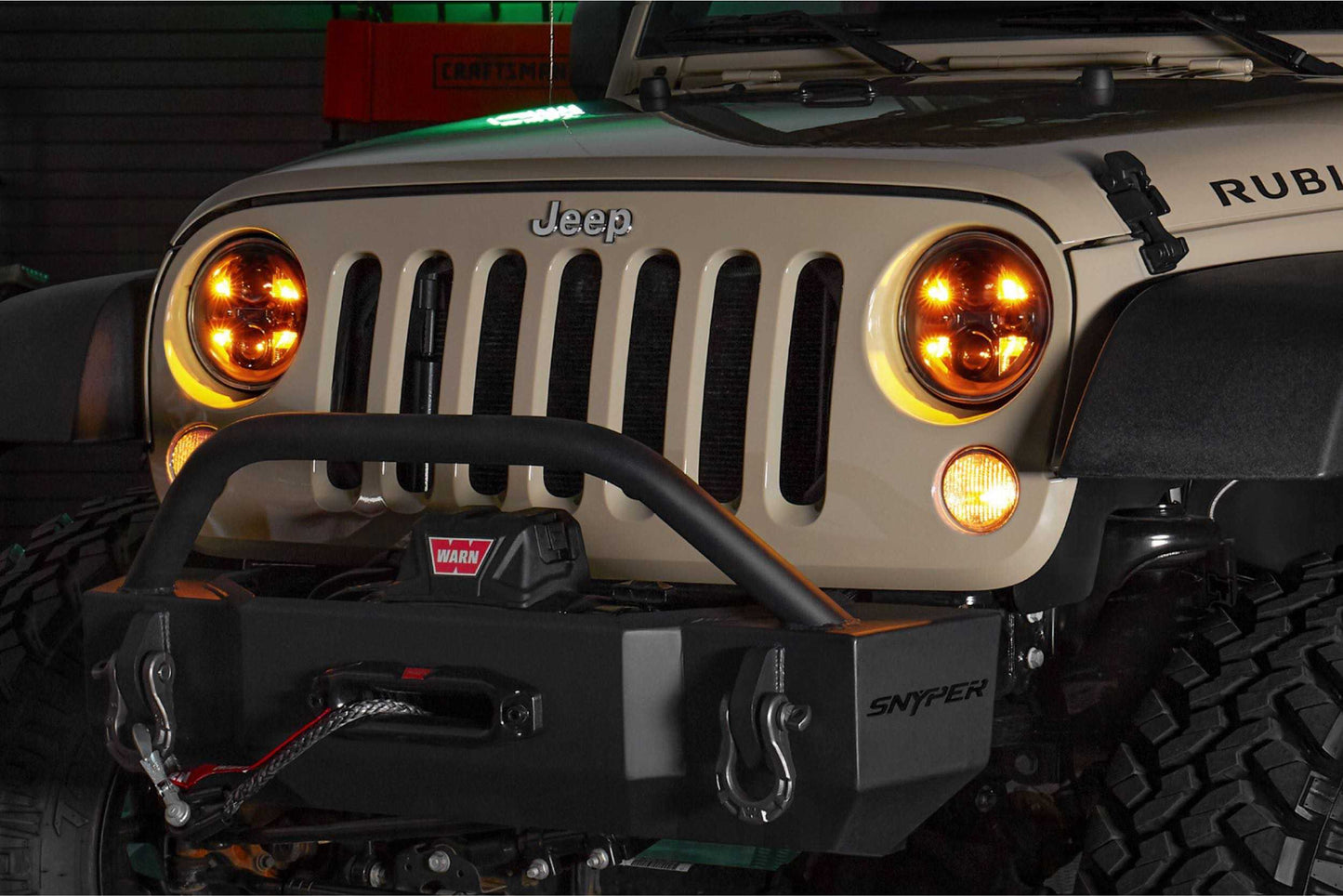 2007 -2018 Jeep Wrangler JK Sealed7 LED Headlights