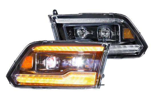 Faros LED XB: Dodge Ram HD (2009-2018) (luz diurna ámbar)
