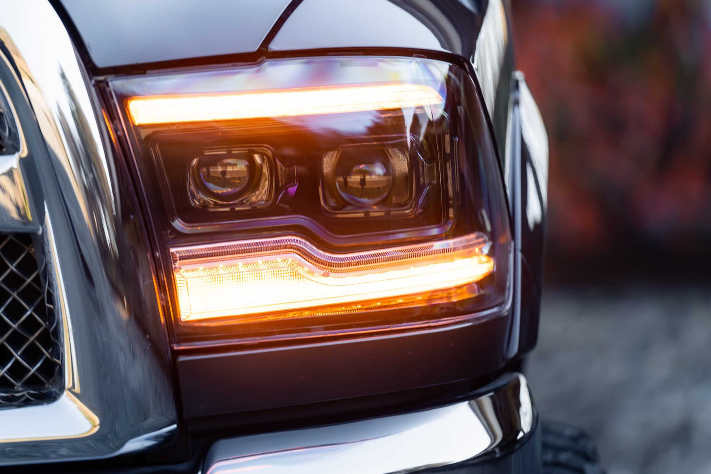 Faros LED XB: Dodge Ram HD (2009-2018) (luz diurna ámbar)