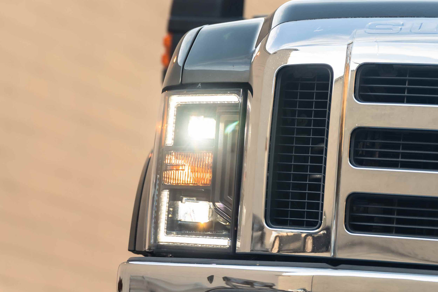 Faros LED híbridos XB: Ford Super Duty (08-10) (par/aSM)